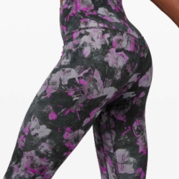 Lululemon Align Legging Floral Shift Multi Size 0 Womens Y2k Gym Yoga Print Pant - Picture 3 of 16